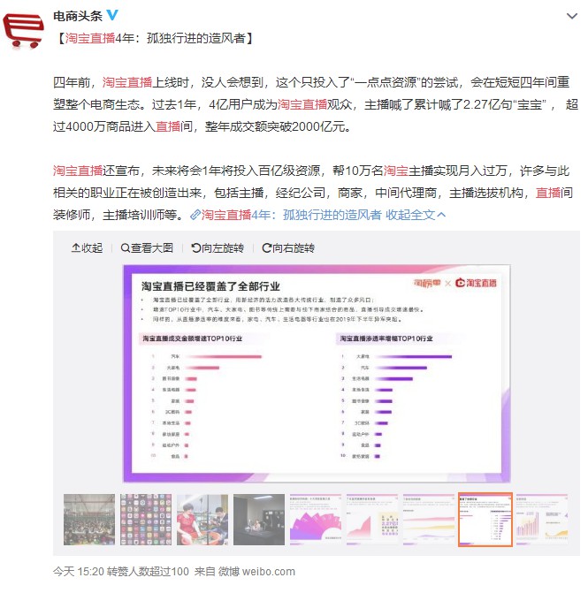1年发500亿福利!淘宝直播不只要大树 1年发500亿福利!淘宝直播不只要大树