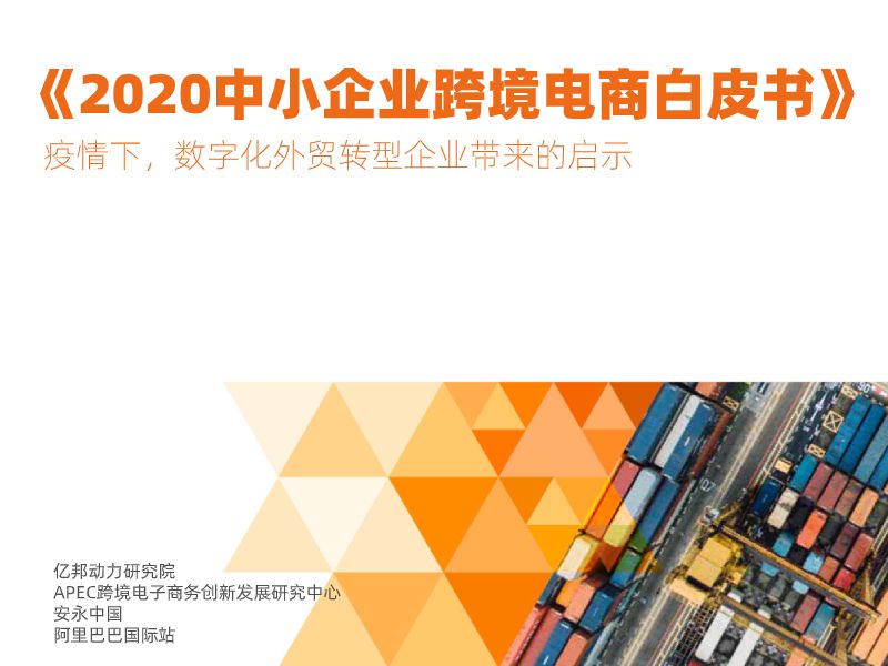 阿里国际站联合发布《2020中小企业跨境电商白皮书》_跨境电商_电商报
